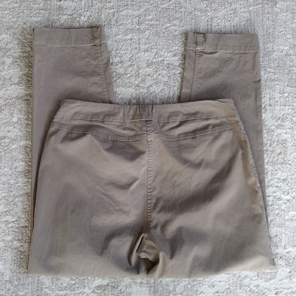 Coldwater Creek Slimming Panel Stretchy Pants 14P Brown Tan - Picture 11 of 11